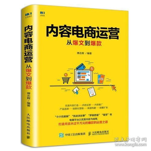 内容电商运营 从爆文到爆款 自学电子商务淘宝天猫京东微信vx软文案活动方案推广营销话题产品场景渠道体系互联网创业企业领域书籍